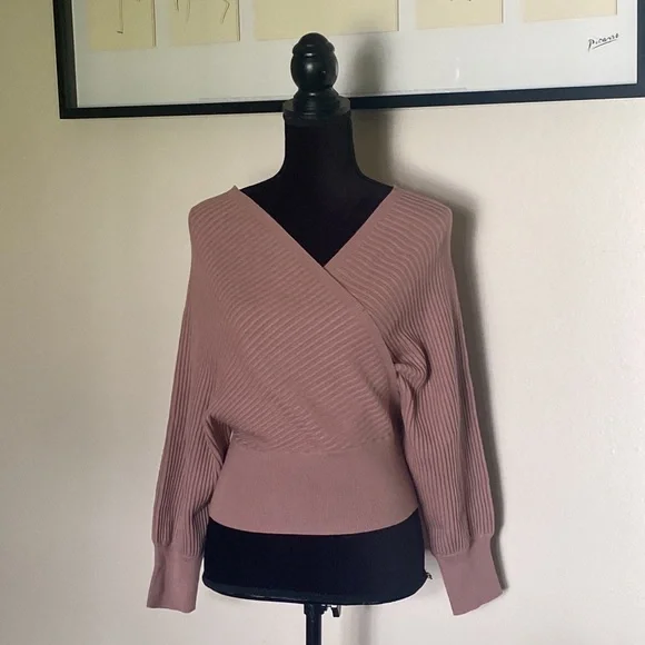 Hope Horizon Purple Wrap Knit Top - Picture 9 of 14